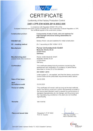 CE-Certificate 14399 - english